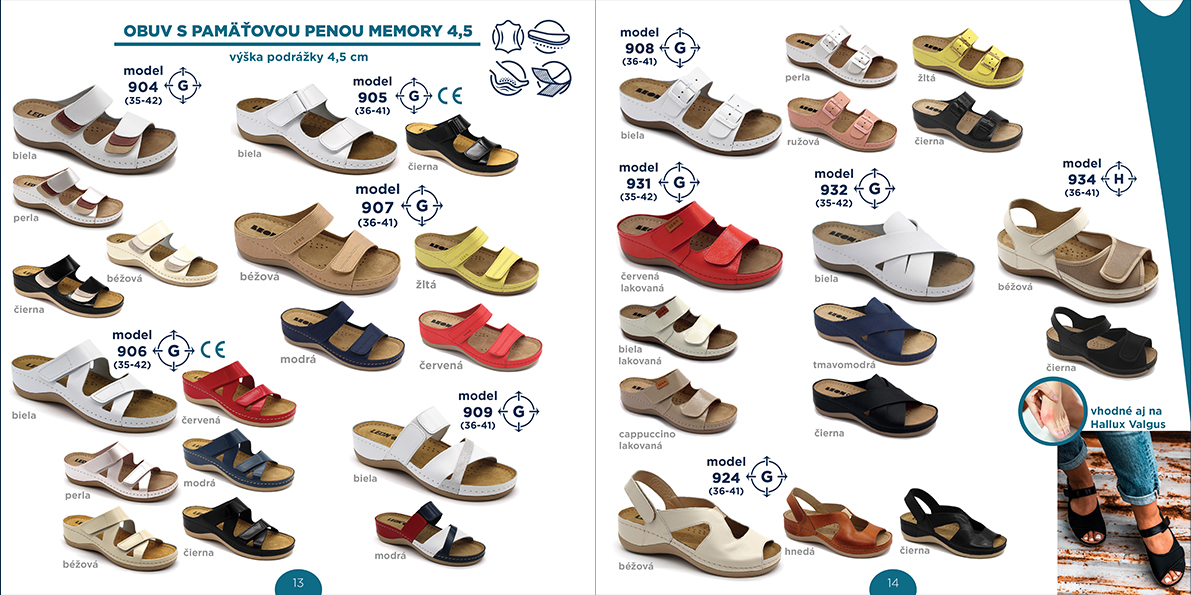 9 Zdravotná obuv LEON s pamäťovou penou Memory 4,5cm