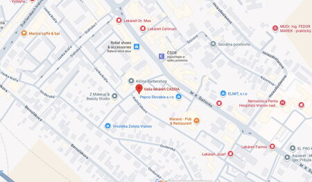 Lekáreň Cassia VT na mape