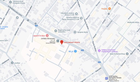 Lekáreň Viktória na mape
