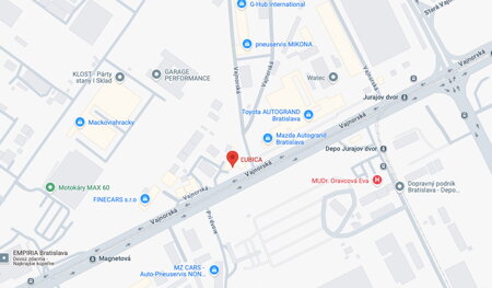 Lubica Bratislava na mapę