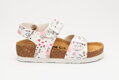 LEON 4805 Dievčenské zdravotné kožené sandále srdce