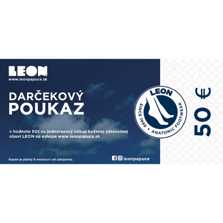 Darčekový poukaz LEON 50€
