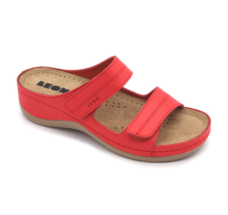 Leon 907 Dámska zdravotná celokožená obuv s prackou 